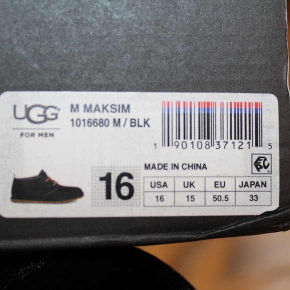 NEW UGG‎ MEN\'S MAKSIM CHUKKA SUEDE SHEARLING BOOTS main image 7